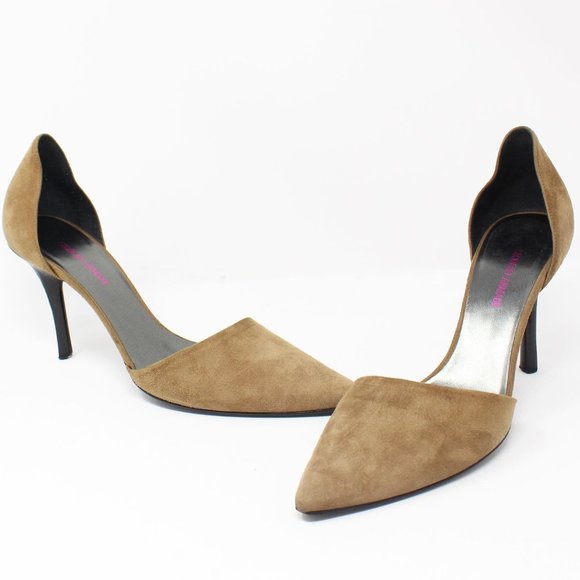 GIORGIO ARMANI Brown Suede Heels